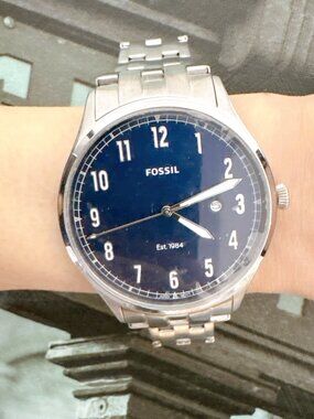 Fossil FS5593 Forrester Quartz Blue Dial Men's Watch